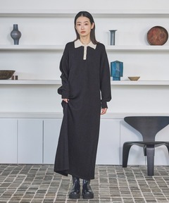 determ/デターム】Collagen Open Back Dress/バックオープンドレス