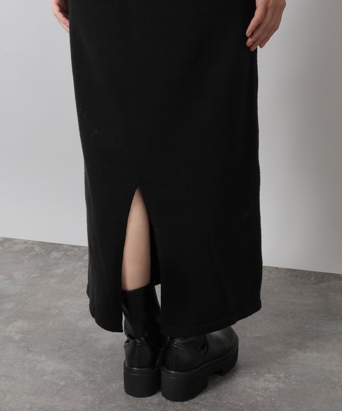 LAKOLE（ラコレ）の「ポロニット長袖ワンピース / 622321（ワンピース・レディース・ブラック/モカ/グレー・FREE）」の20枚目の写真