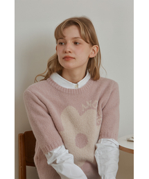 ANC HALF FLOWER KNIT_PINK