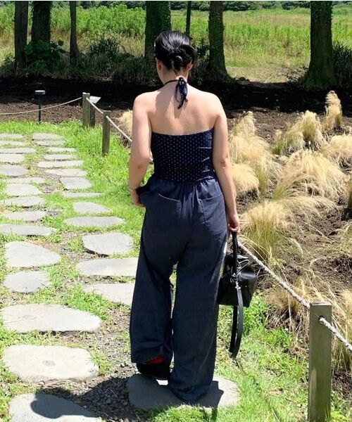 DEARSTALKER(ディアストーカー)の「YUKI DOTTED HALTER NECK TOP - NAVY(Tシャツ/カットソー・レディース・その他・FREE)」の3枚目の写真