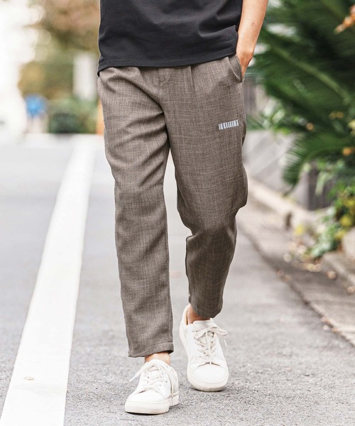 felkod(フィルコッド)の「mp14431-Linen Like Fabric Easy Pants イージーパンツ(F26S180)(その他パンツ・メンズ・ブラック/グレイッシュベージュ・S/M/L)」の2枚目の写真