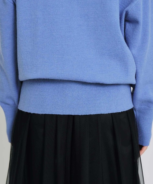 PICCIN PERLA(ピッチンペルラ)の「リボンパールタートルネックセーター(ニット/セーター・レディース・オフホワイト/ブラック/サックスブルー・M)」の15枚目の写真