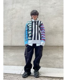 Desigual｜デシグアルのニット/セーター（ボーダー柄）通販 - ZOZOTOWN