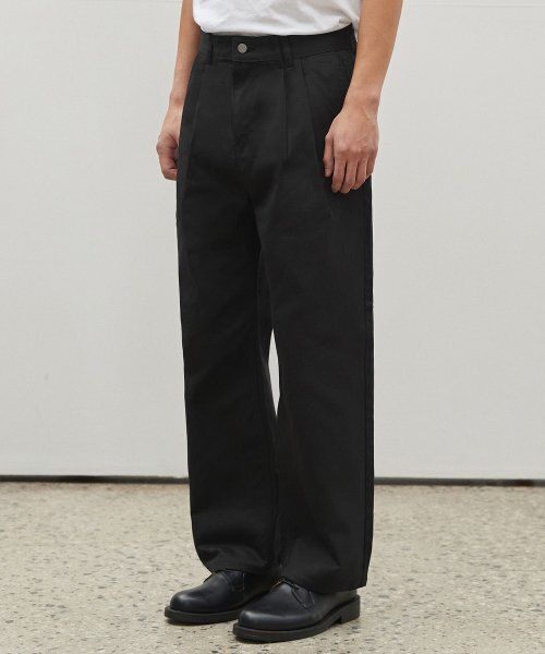DECET(デケト)の「Dawn 2Pleats Wide Pants DCPT007Black(デニムパンツ・レディース・その他・34/32/30/26/28)」の4枚目の写真
