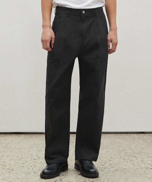 DECET(デケト)の「Dawn 2Pleats Wide Pants DCPT007Black(デニムパンツ・レディース・その他・34/32/30/26/28)」の5枚目の写真