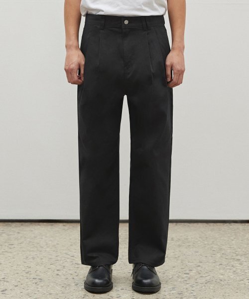 DECET(デケト)の「Dawn 2Pleats Wide Pants DCPT007Black(デニムパンツ・レディース・その他・34/32/30/26/28)」の6枚目の写真