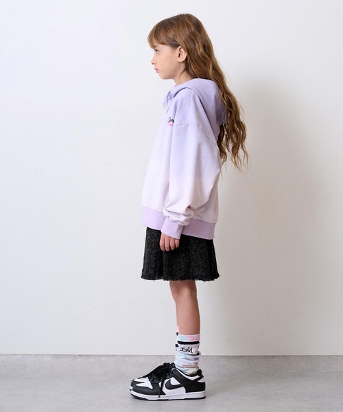 X-girl Stages（エックスガールステージス）の「グラデーション染めパーカー（パーカー・キッズ・ピンク/ラベンダー・130cm/120cm/140cm）」の16枚目の写真