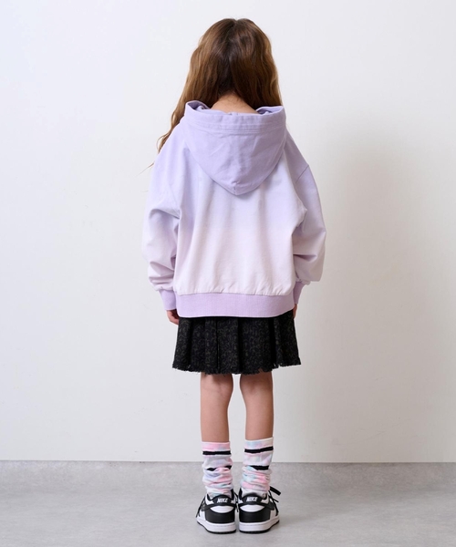X-girl Stages（エックスガールステージス）の「グラデーション染めパーカー（パーカー・キッズ・ピンク/ラベンダー・130cm/120cm/140cm）」の17枚目の写真