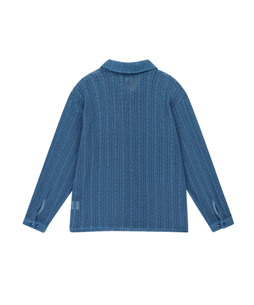ENDOOR（エンドア）の「Crochet shirts (blue)（シャツ/ブラウス・メンズ・その他・1）」の8枚目の写真