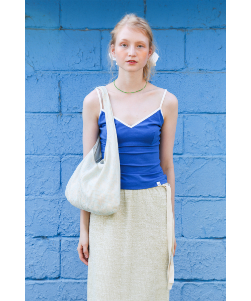 POEV(ポエブ)の「Melange Knit Long Skirt - Sage Green(スカート・レディース・その他・FREE)」の4枚目の写真