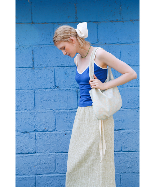 POEV(ポエブ)の「Melange Knit Long Skirt - Sage Green(スカート・レディース・その他・FREE)」の5枚目の写真