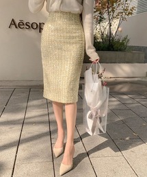 ONEP STAR（ワンピスター）の「ツイード調タイトスカート（スカート）」