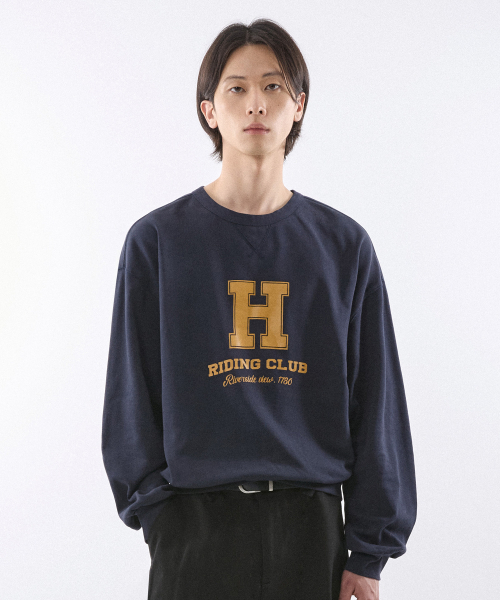 SECONDMONO（セカンドモノローグ）の「ホースライディングクラブ スウェット [ネイビー]_SETS043NAVY（スウェット・レディース・その他・SMALL）」の4枚目の写真