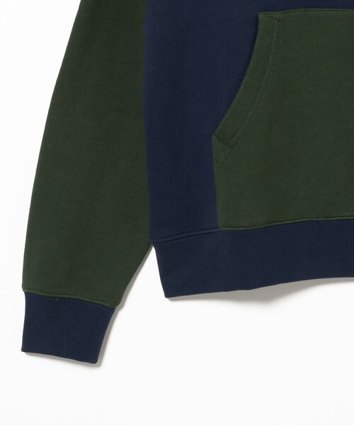 PEACE & QUIET(ピースアンドクワイエット)の「Museum of Peace & Quiet / UNIVERSITY PANEL HOODIE(スウェット・メンズ・ネイビー・M/L/XL)」の4枚目の写真