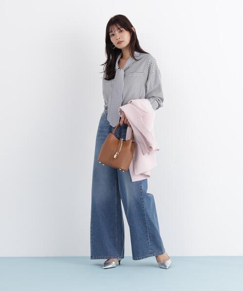 PINKY&DIANNE(ピンキーアンドダイアン)の「◆バギーデニムパンツ(その他パンツ・レディース・ホワイト/ネイビー・38/36)」の9枚目の写真