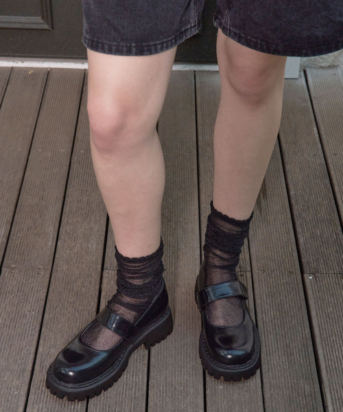 SHOEHI（シューハイ）の「バディベルクロメリージェインローファー_L2314(6Colors)（バレエシューズ・レディース・ブラック/ダークブラウン/アイボリー/ライトブラウン/ライトカーキ/Brick・23cm/23.5cm/24cm/24.5cm/25cm/22.5cm）」の11枚目の写真