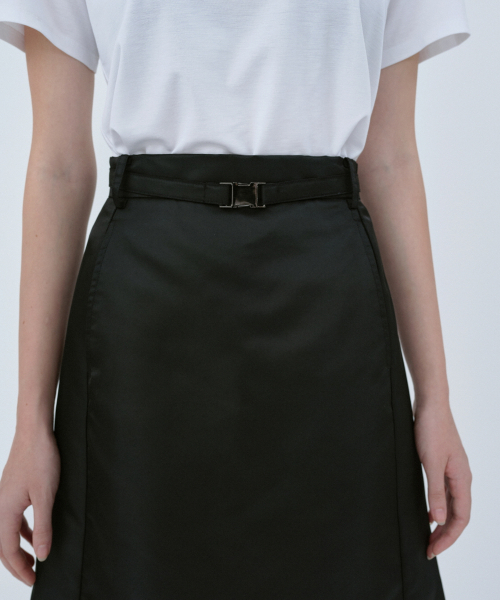 NYLON MID SKIRT