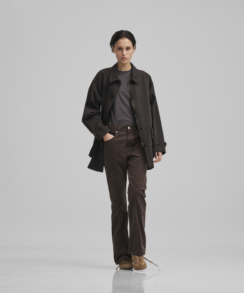 ANOTHER OFFICE WOMEN(アナザー オフィス ウーマン)の「w. Light Corduroy Bootcut Pants (Charcoal Brown)(その他パンツ・レディース・その他・36/34)」の5枚目の写真