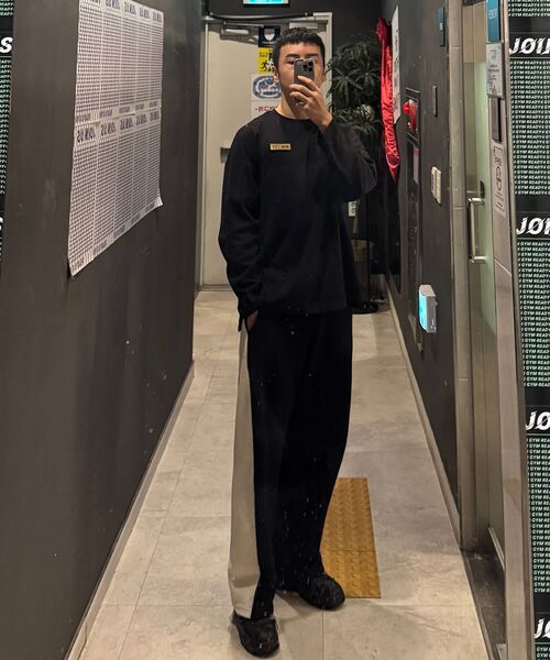 INEXCIS(イネクシス)の「Reverse Pleat Wide Pants (Black)(スウェットパンツ・メンズ・その他・FREE)」の14枚目の写真