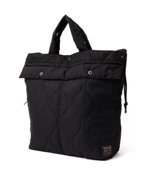 TAION(タイオン)の「【TAION / タイオン】MILITARY DOWN HELMET SHOULDER BAG(トートバッグ・メンズ・ブラック/チャコールグレー/ダークネイビー・FREE)」の21枚目の写真