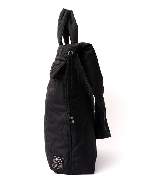 TAION(タイオン)の「【TAION / タイオン】MILITARY DOWN HELMET SHOULDER BAG(トートバッグ・メンズ・ブラック/チャコールグレー/ダークネイビー・FREE)」の22枚目の写真