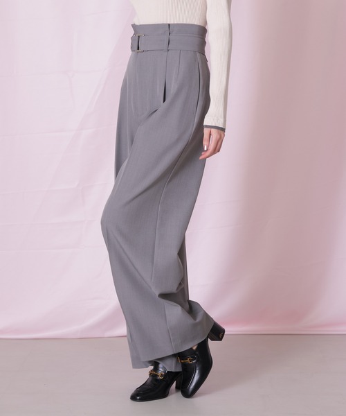 JILL by JILL STUART(ジルバイジルスチュアート)の「◇<セットアップ対応>太ベルト付きスラックスパンツ(その他パンツ・レディース・グレー/ベージュ/ネイビー・SMALL/MEDIUM)」の10枚目の写真