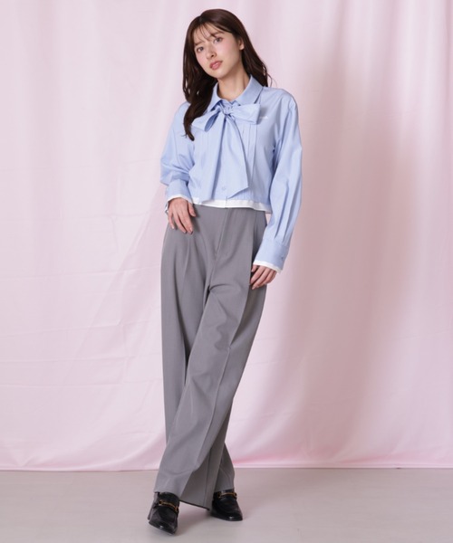 JILL by JILL STUART(ジルバイジルスチュアート)の「◇<セットアップ対応>太ベルト付きスラックスパンツ(その他パンツ・レディース・グレー/ベージュ/ネイビー・SMALL/MEDIUM)」の11枚目の写真