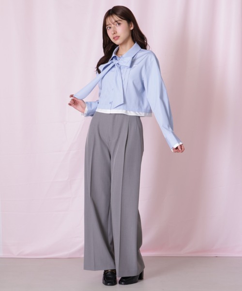 JILL by JILL STUART(ジルバイジルスチュアート)の「◇<セットアップ対応>太ベルト付きスラックスパンツ(その他パンツ・レディース・グレー/ベージュ/ネイビー・SMALL/MEDIUM)」の12枚目の写真