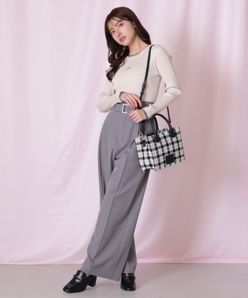 JILL by JILL STUART(ジルバイジルスチュアート)の「◇<セットアップ対応>太ベルト付きスラックスパンツ(その他パンツ・レディース・グレー/ベージュ/ネイビー・SMALL/MEDIUM)」の8枚目の写真