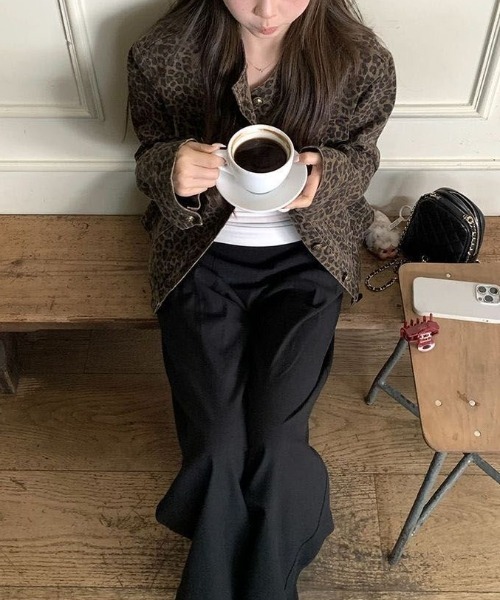 ViViDAY（ビビデー）の「レオパード柄デニムジャケット（デニムジャケット・レディース・ダークブラウン・M）」の10枚目の写真
