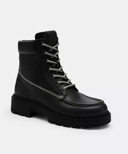 COACH（コーチ）の「ラグ ソール ブーツ（ブーツ・メンズ・ブラック系その他・8）」の2枚目の写真