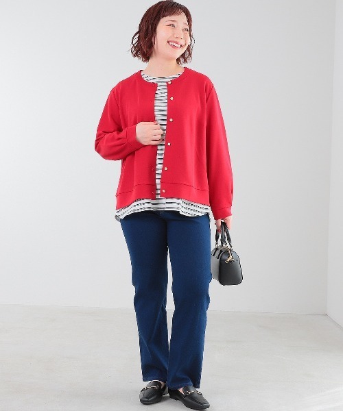 MB mint breeze(エムビーミントブリーズ)の「【L~5L 大きいサイズ】ストレッチデニムストレートパンツ(その他パンツ・レディース・ブラック/ネイビー/オフホワイト・LL/5L/4L/3L)」の10枚目の写真