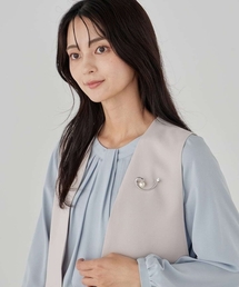 a.v.v（アーヴェヴェ）の「ニュアンスラインパールブローチ（ブローチ/コサージュ）」