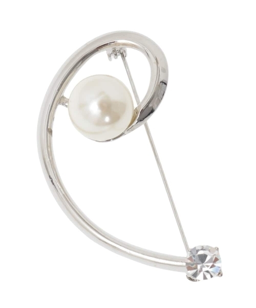 a.v.v（アーヴェヴェ）の「ニュアンスラインパールブローチ（ブローチ/コサージュ・レディース・ゴールド/シルバー・38）」の3枚目の写真