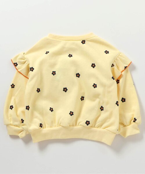 apres les cours(アプレレクール)の「フラワー・無地メロウフリルトレーナー_ジュニア対応(スウェット・キッズ・アイボリー/ブラック/クリーム/ピンク・140/130/120/110/100/90/80)」の17枚目の写真