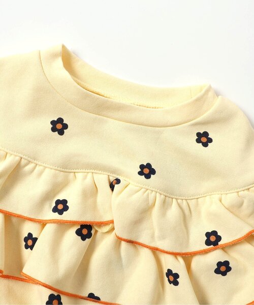 apres les cours(アプレレクール)の「フラワー・無地メロウフリルトレーナー_ジュニア対応(スウェット・キッズ・アイボリー/ブラック/クリーム/ピンク・140/130/120/110/100/90/80)」の18枚目の写真