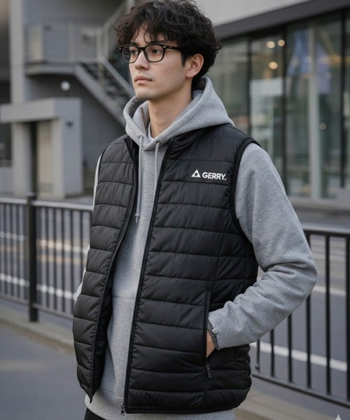 GERRY ジェリー 軽量 290T Eシレー 細キルト 中綿ベスト アウター
