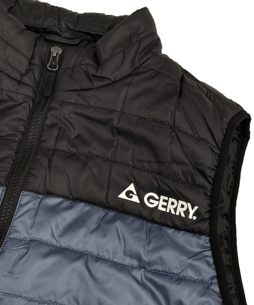 GERRY（ジェリー）の「GERRY ジェリー 軽量 290T Eシレー 細キルト 中綿ベスト アウター（ダウンベスト・メンズ・チャコール/ブラック/グレー/ブルー・M/L/LL）」の7枚目の写真