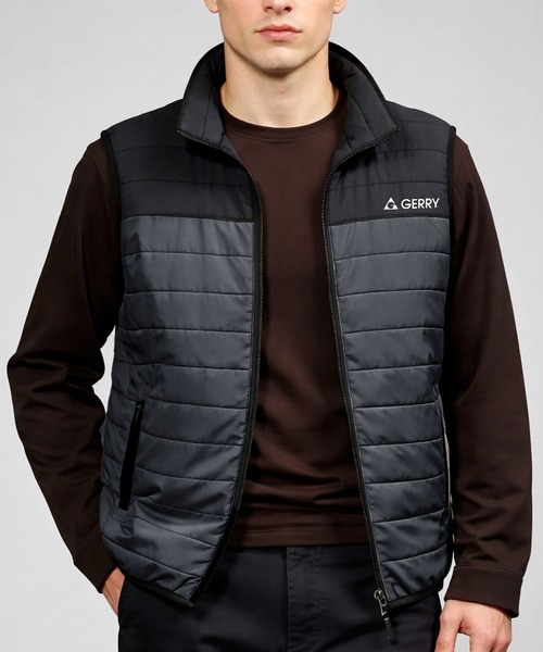 セール】GERRY ジェリー 軽量 290T Eシレー 細キルト 中綿ベスト