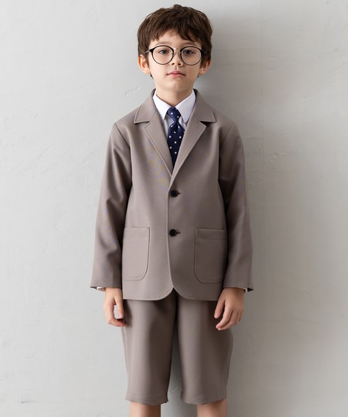 セール】【4点セットスーツ】ジャケット+ハーフパンツ+シャツ+ネクタイ