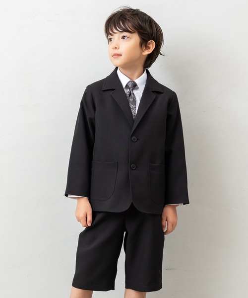 セール】【4点セットスーツ】ジャケット+ハーフパンツ+シャツ+ネクタイ