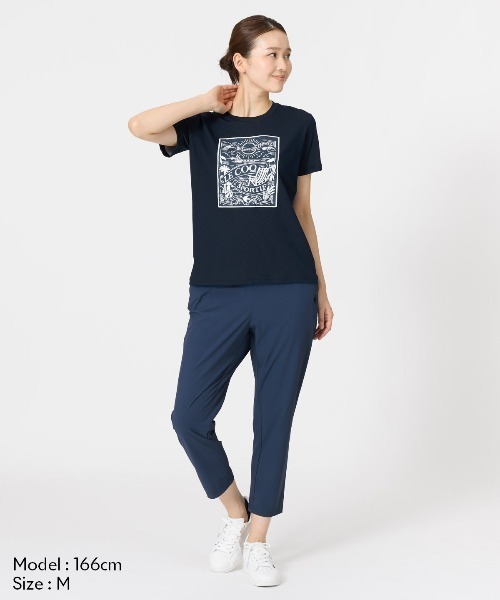le coq sportif(ルコックスポルティフ)の「エアスタイリッシュパンツCOOL 7分丈(はっ水/接触冷感)(その他パンツ・レディース・ブラック/ネイビー/ブルー/ベージュ・L/M/S/XL)」の14枚目の写真