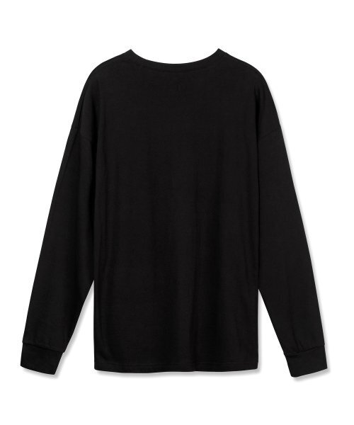 B QUIET(ビークワイエット)の「OVERSIZED LONG SLEEVE TSHIRTS_BLACK(Tシャツ/カットソー・レディース・その他・ONE SIZE)」の6枚目の写真