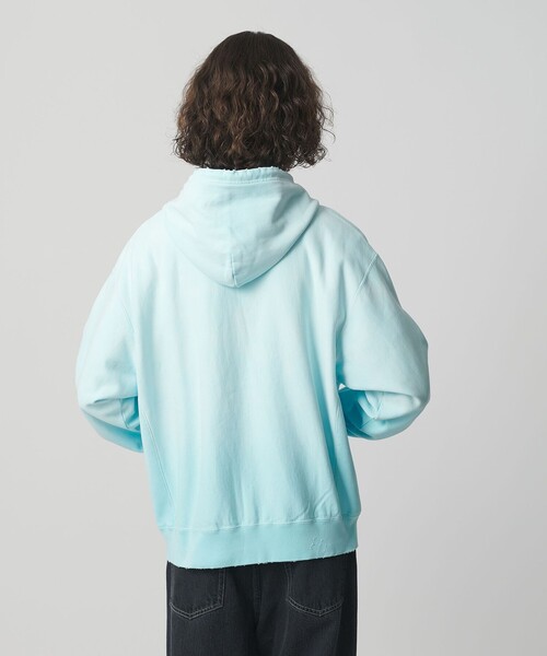 MONKEY TIME（モンキータイム）の「サンフェード フレンチテリー フルジップ フーディー（パーカー・メンズ・ターコイズブルー/ブラック・XL/L/M/S）」の9枚目の写真