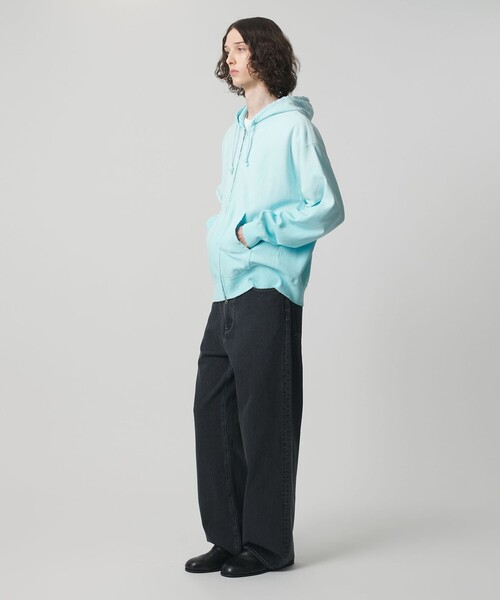 MONKEY TIME（モンキータイム）の「サンフェード フレンチテリー フルジップ フーディー（パーカー・メンズ・ターコイズブルー/ブラック・XL/L/M/S）」の11枚目の写真