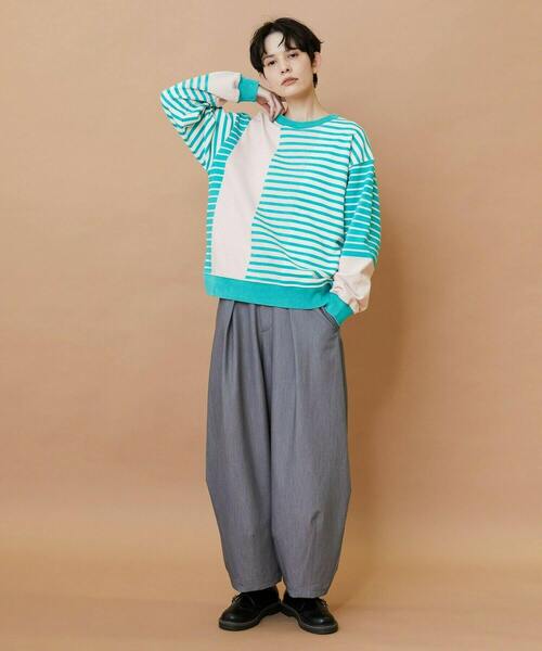 FRAPBOIS（フラボア）の「ウォークトラウザー パンツ（その他パンツ・レディース・グレー/ネイビー・1/0）」の20枚目の写真