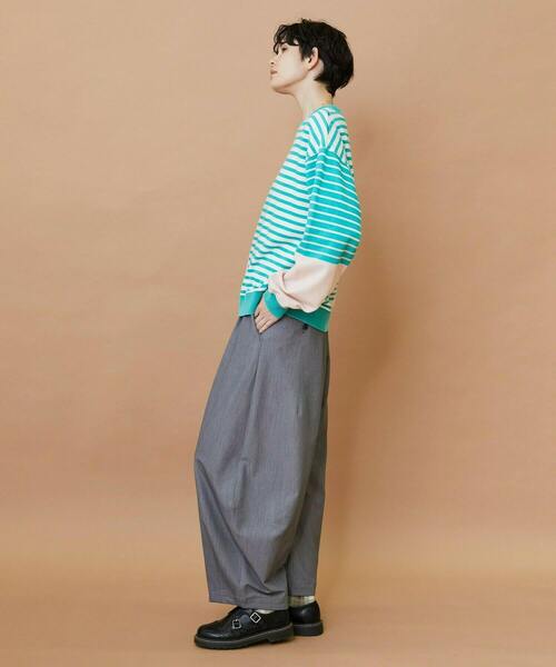 FRAPBOIS（フラボア）の「ウォークトラウザー パンツ（その他パンツ・レディース・グレー/ネイビー・1/0）」の21枚目の写真