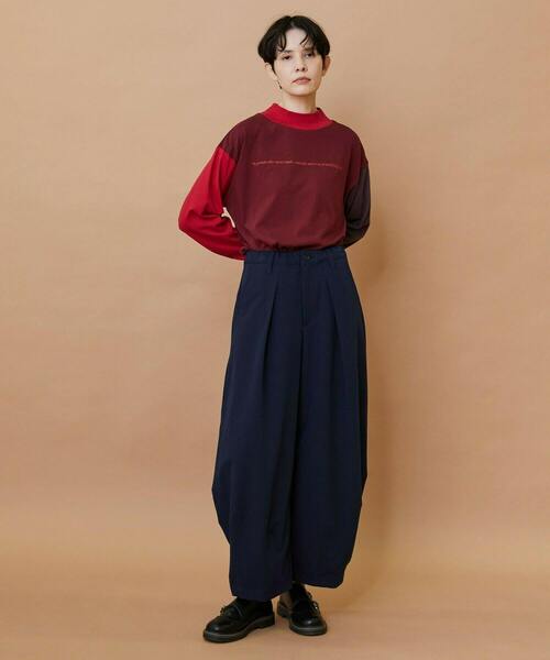 FRAPBOIS（フラボア）の「ウォークトラウザー パンツ（その他パンツ・レディース・グレー/ネイビー・1/0）」の4枚目の写真