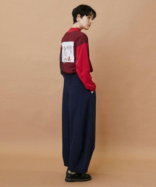 FRAPBOIS（フラボア）の「ウォークトラウザー パンツ（その他パンツ・レディース・グレー/ネイビー・1/0）」の5枚目の写真