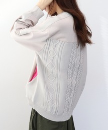 Jines | カットソー×ケーブルトップス(Tシャツ/カットソー)